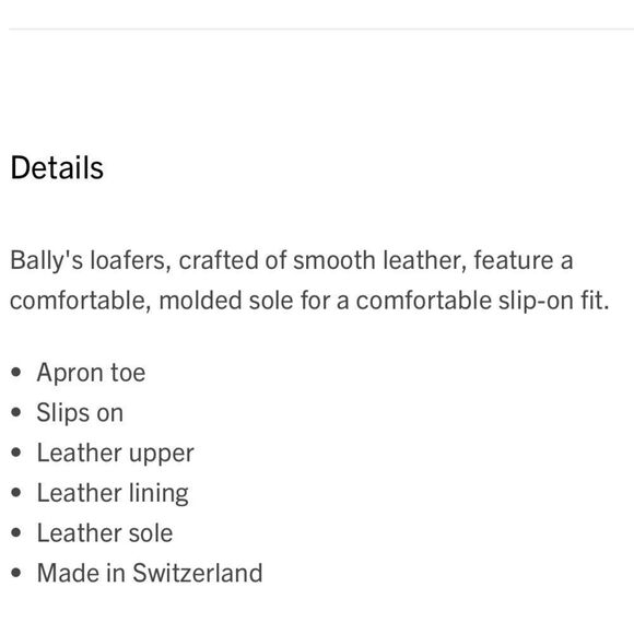 Bally Men’s Swiss Made Leather Apron Toe Loafers 8.5 – Dark Brown main image 7